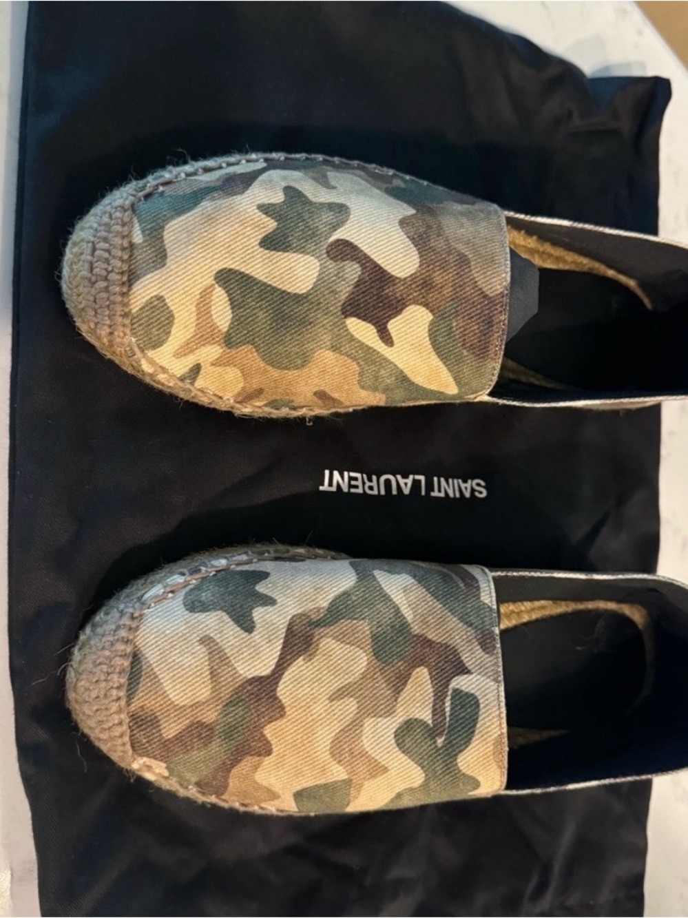 Saint Laurent Camouflage Espadrilles - authentic